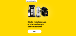 Bästa födelsedagserbjudanden på kaffemaskiner