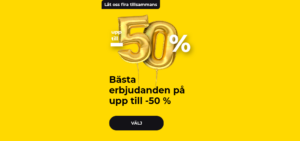 Bästa erbjudanden på upp till -50 % rabatt