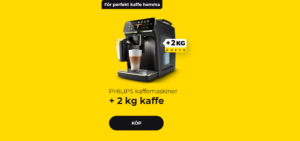 PHILIPS kaffemaskiner + 2 kg kaffe