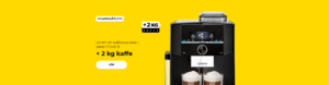 SIEMENS kaffemaskiner i serien 7 och 9 + 2 kg kaffe