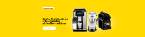 Bästa födelsedagserbjudanden på kaffemaskiner