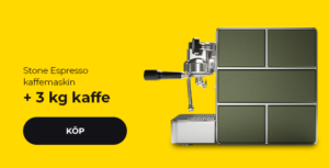 Stone Espresso kaffemaskin + 3 kg kaffe