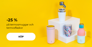 -25% på termosmuggar och termosflaskor
