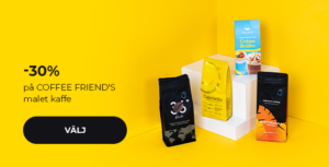 -30 % på COFFEE FRIEND'S malet kaffe