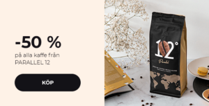 -50% för alla kaffesorter från PARALLEL 12