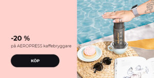 -20 % på AEROPRESS kaffebryggare