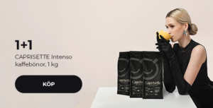 1+1 CAPRISETTE Intenso kaffebönor, 1 kg