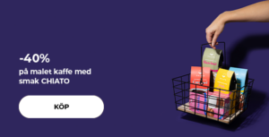 -40 % på malet kaffe med smak CHiATO