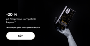 -20 % på Nespresso-kompatibla kapslar*