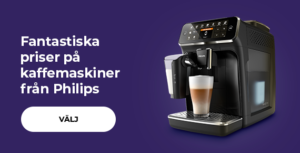 Fantastiska priser på Philips kaffemaskiner