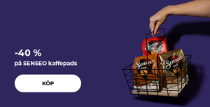 -40 % på SENSEO kaffepads