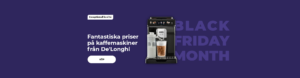 Fantastiska priser på kaffemaskiner från De'Longhi