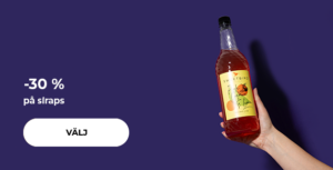 -20 % på siraps