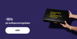 -15 % på kaffeprovningslådor