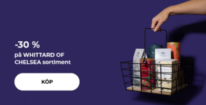 -30 % på WHITTARD OF CHELSEA sortiment