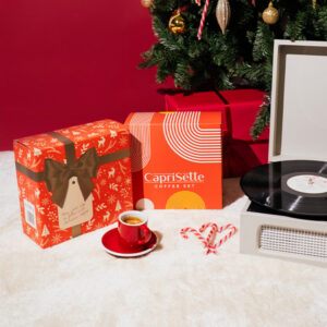 -40 % på CAPRISETTE kaffeset i en Julklappsförpackning