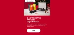 2+2 CAPRISETTE & PARALLEL 1 kg kaffebönor