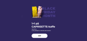1+1 på CAPRISETTE-kaffe
