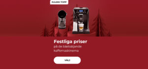 Festliga priser på de bästsäljande kaffemaskinerna