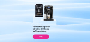 Fantastiska priser på böna-till-kopp kaffemaskiner