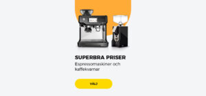 Espressomaskiner och kaffekvarnar